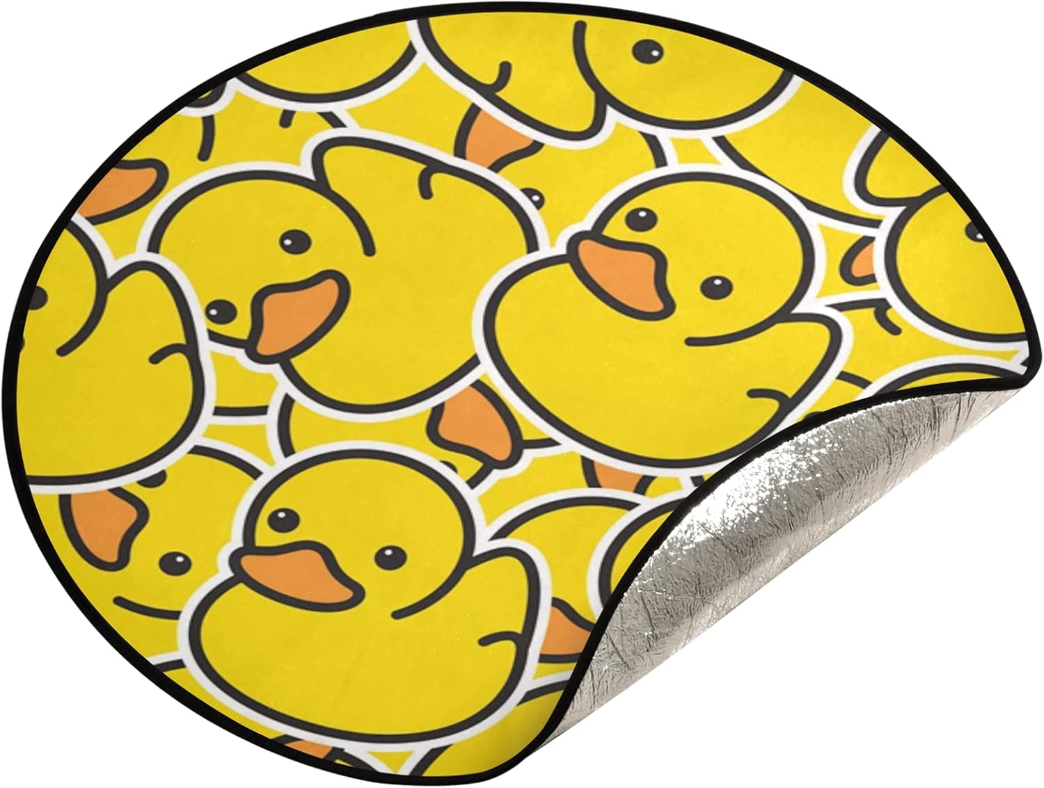 Tree Stands - Rubber Duck Christmas Tree Mat Waterproof Tree Stand Tray Mat Carpet Under Christmas Tree Accessory for Xmas Holiday Party Ornaments 28 Inches