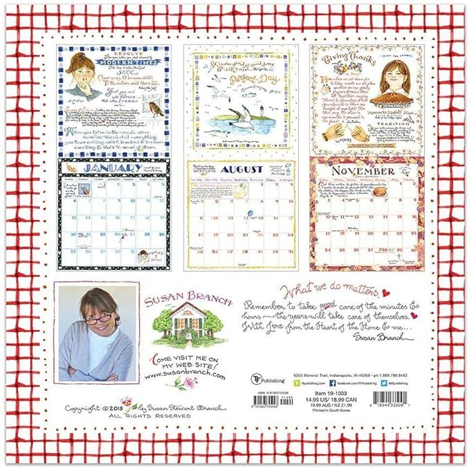 Amazon Com Calendario De Pared De La Rama Susan Mas Arte De Folk