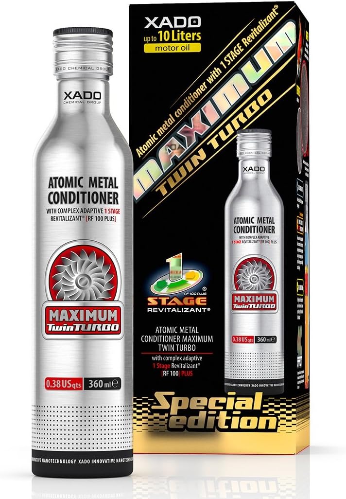 XADO XA 40028 Atomic Metal Conditioner 1 Stage Maximum TwinTurbo (Box, Bottle 360 ml)