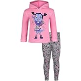 Disney Vampirina Girls' 2-Piece Fleece Hoodie and Leggings Set | Cozy Fleece Hoodie, Pull-On Leggings, Machine Washable