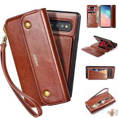 CORNMI Samsung Galaxy S10 Plus Wallet Case Brown Nigeria Ubuy