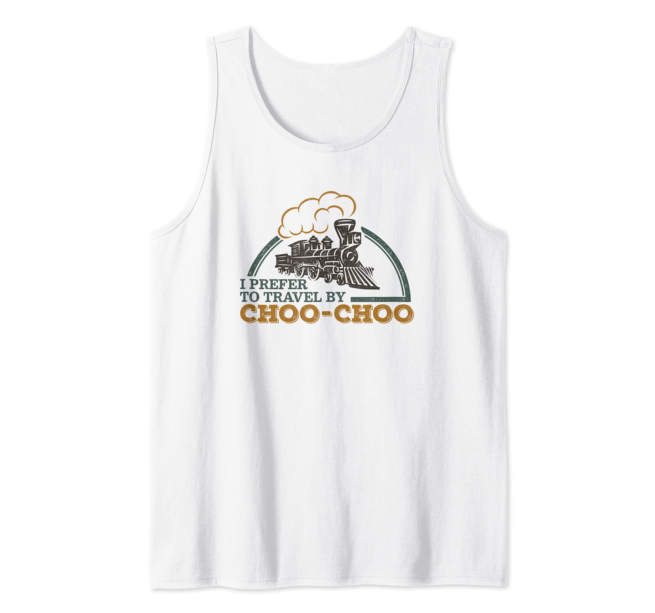Steam Locomotive, I Love Choo Choo Train Travel Lover Tank Top