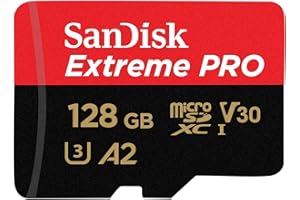 microSDXC 128GB SanDisk SDSQXCD-128G-GN6MA Extreme PRO R: 200MB/s W: 90MB/s UHS-I U3 V30 4K Ultra HD A2 Compatible with SD Ad