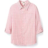 ScHaXjm Boys' Long Sleeve Plaid Pure Cotton Button Down Shirt 3-10 Years