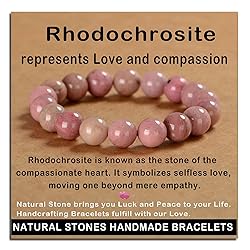 AD Beads Handmade Gemstone Stretch Elastic Bracelet