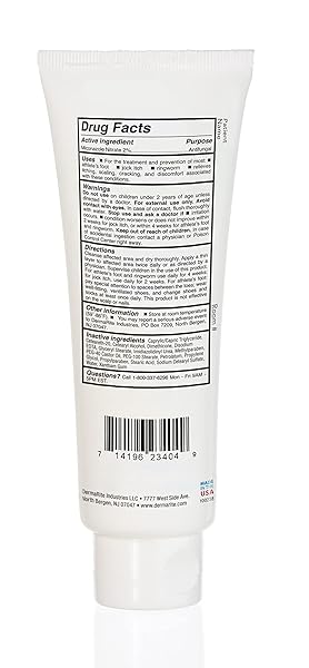 DERMAFUNGAL ANTIFUNGAL CREAM – TREATS AND PREVENTS MOST ATHLETE’S FOOT, JOCK ITCH, AND RINGWORM – 2% MICONAZOLE NITRATE – 3.75 OZ TUBE
