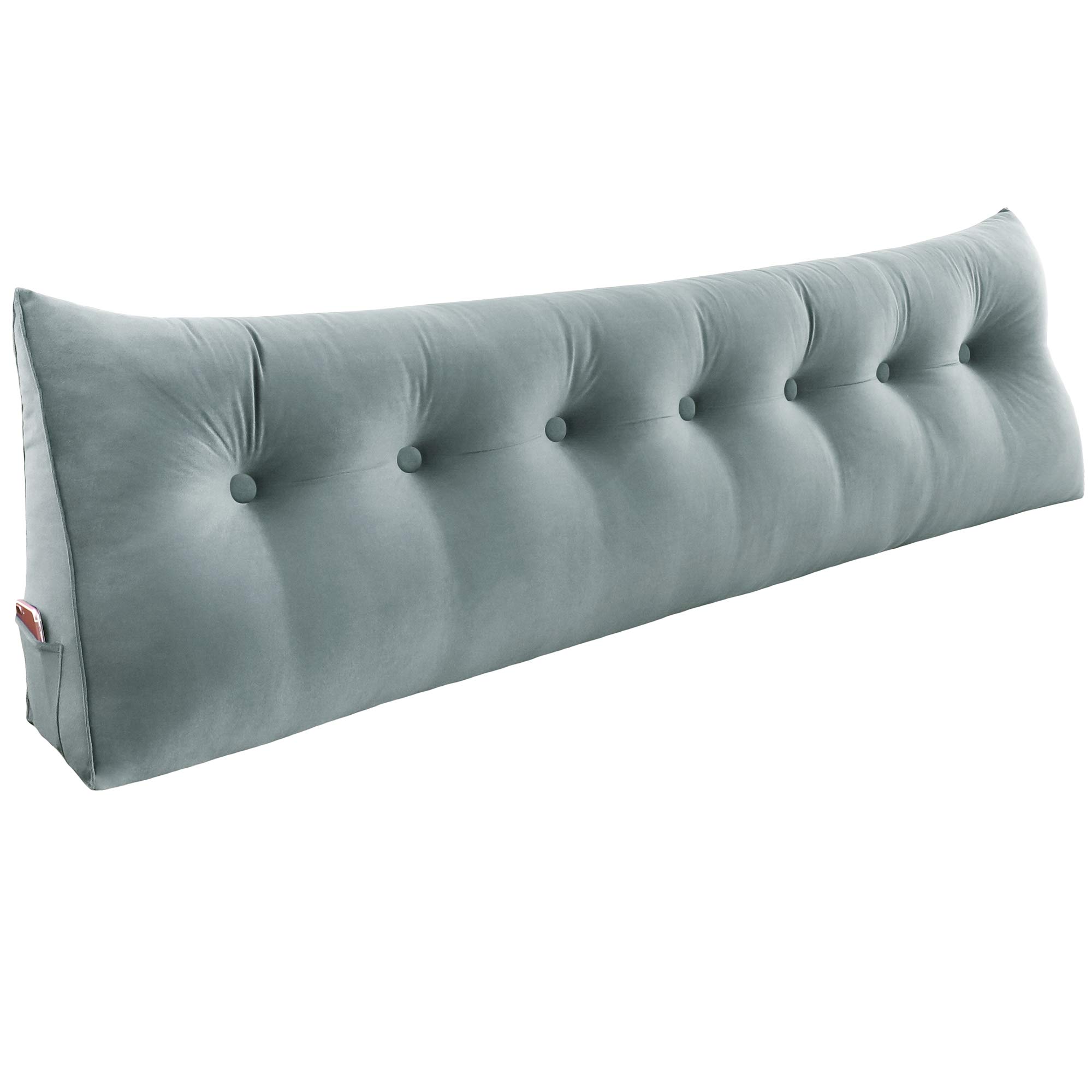 WOWMAX Large Bolster Triangular Headboard Backrest Positioning Support