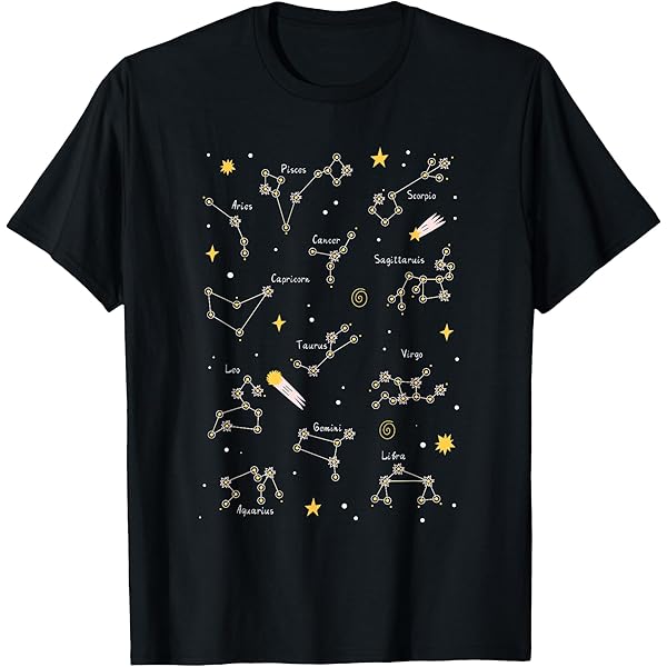 Amazon.com: Stars Constellation T-Shirt T-Shirt : Clothing, Shoes