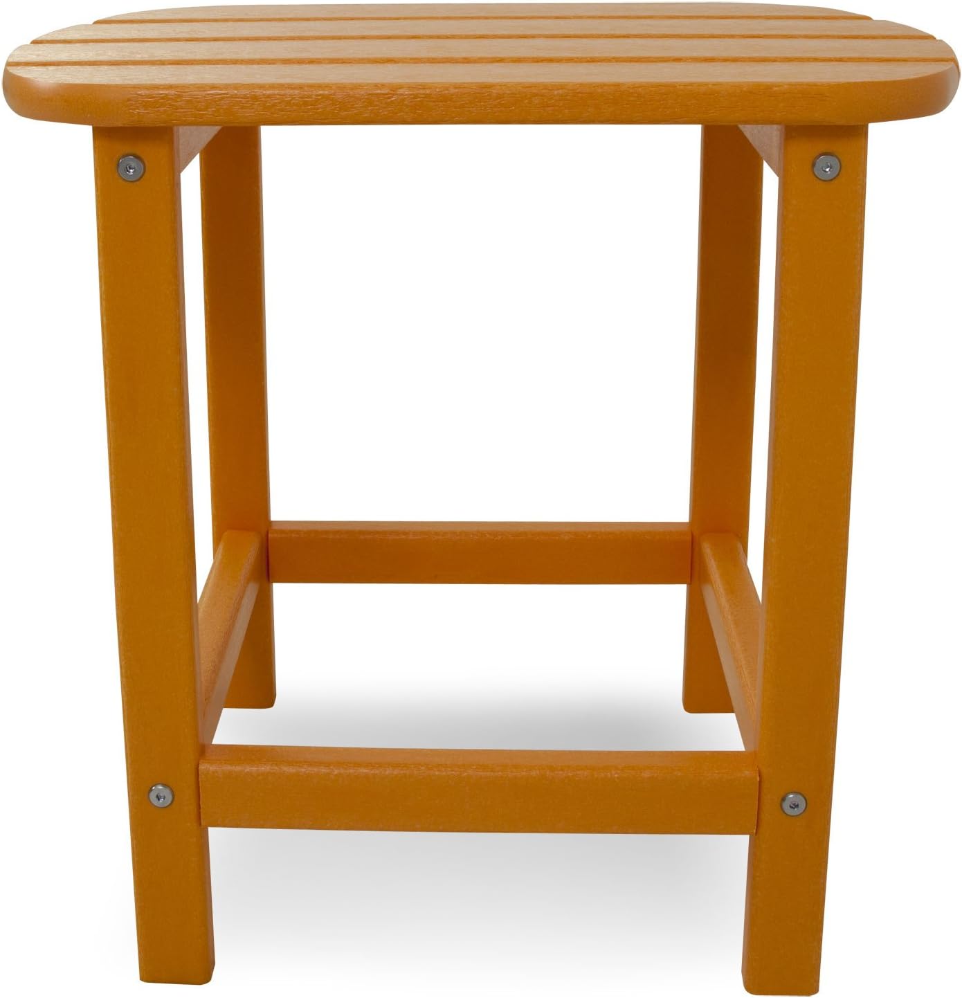 POLYWOOD SBT18TA South Beach 18" Outdoor Side Table, Tangerine : Patio Side Tables : Garden & Outdoor