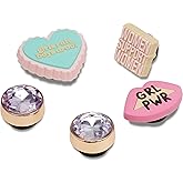 Crocs 5-Pack Glitter &amp; Glam Shoe Charms | Jibbitz, Celebrate Women, One Size