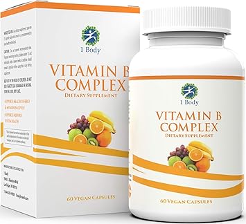 Amazon Com Vitamin B Complex 5 Mthf Folate With B1 B2 B5 B6
