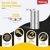 Wukong N45 Tiny Magnets 5x1mm 30 Pack for DIY 3D Printing Office Refrigerator view 2