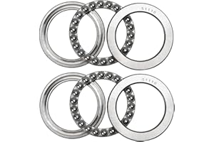 DEEG 2 PCS 51110 Bearings 50x70x14mm, High Speed and Chrome Steel Thrust Ball Bearings for CNC Retrofits…