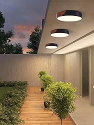 YUMPAUG Modern Black Flush Mount Ceiling