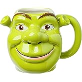 Silver Buffalo Shrek 3D Sculpted Ceramic Mug, 20 Ounces