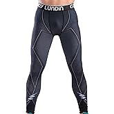 Red Plume Men's Compression Elastic Tight Leggings Sport Lightning Printing Pants