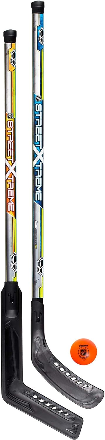 Franklin Sports Street Hockey Set - NHL - Goalie and Player Sticks and Ball : Sports & Outdoors