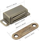 ASelected Magnetic Door Catch 4 Pack Stainless Steel 8 KG Bronze Cabinet view 2