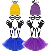 PIIDUOO Halloween Costumes Accessories for Adults Women - Yellow & Purple Duo Halloween Costume Party Cosplay Set - Matching Costumes for Teen Girls Friends