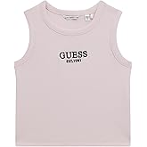 GUESS Girls' Eco Sleeveless Rib Midi T-Shirt