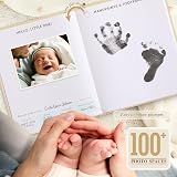 Lanpn Baby Memory Book for Boy Girl Linen Cover 154 Pages Beige view 4