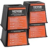 VEVOR Trailer Jack Block, 6000 lbs Capacity per RV Leveling Block, Polypropylene RV Camper Stabilizer Blocks, RV Travel Acces