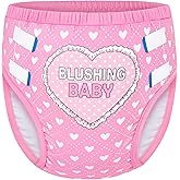 Littleforbig Soft Silky Underwear Comfortable Washable Reusable Adult Training Pants - Blushing Baby