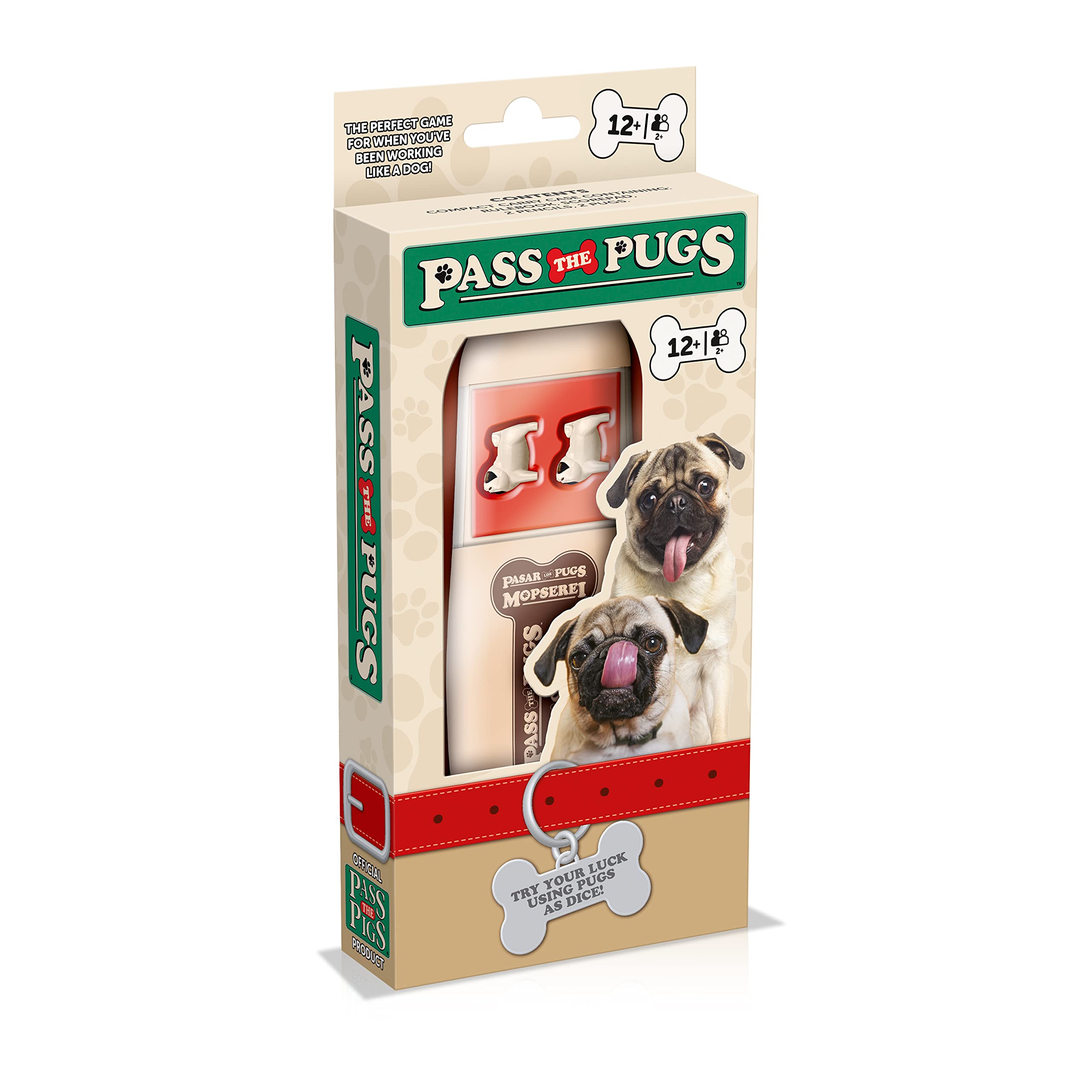 Pass the Pigs Dice Game, the classic party and travel game, will you get a double faceplant or puppy love, first to 100 points wins, gifts and toys for Boys, Girls and adults Aged 12 plus
