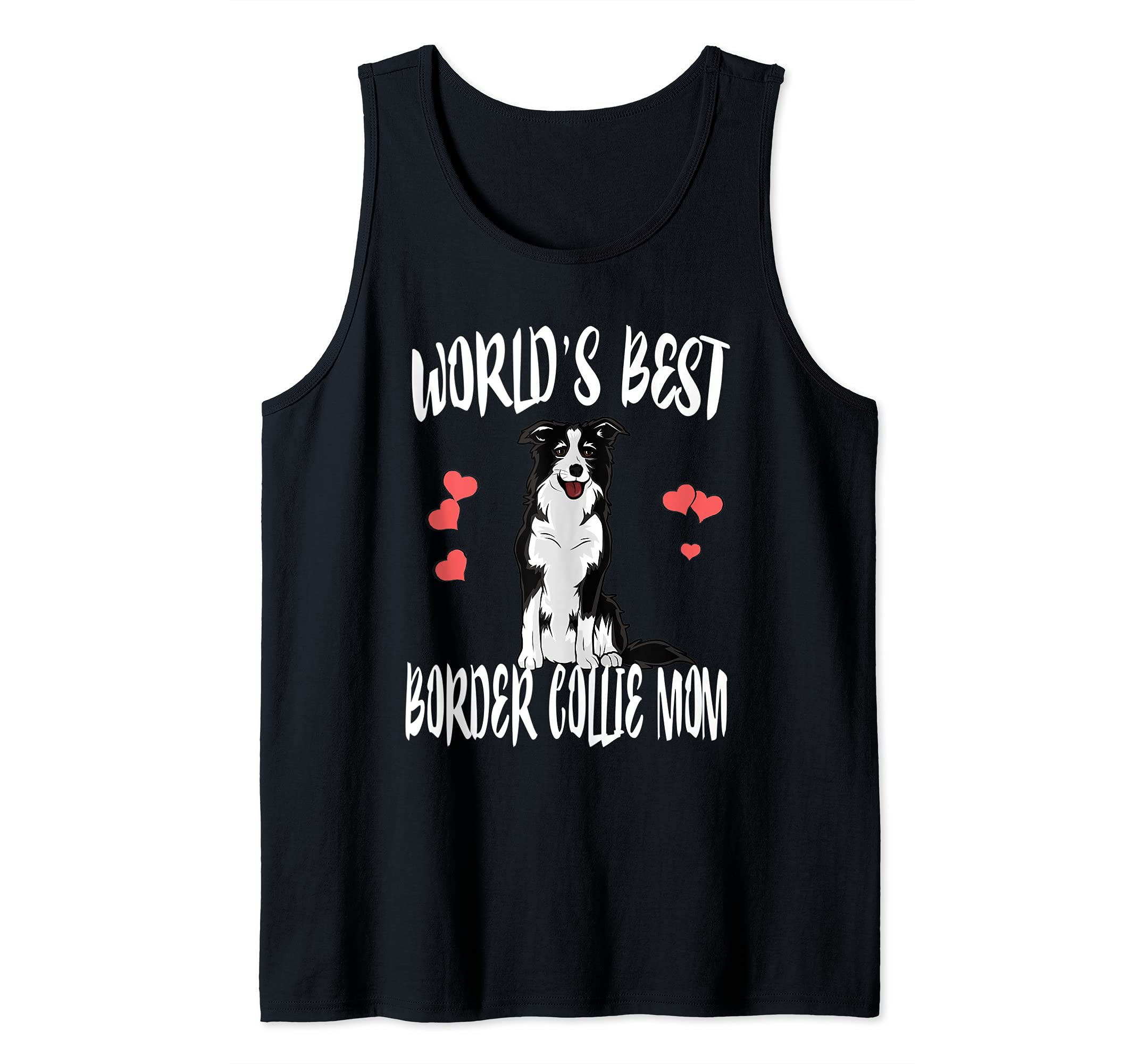 World's Best Border Collie Mom Dog Tank Top