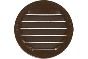 MAURICE FRANKLIN LOUVER RLB-100 3 Mini Louver (4 Pack), 3", Brown