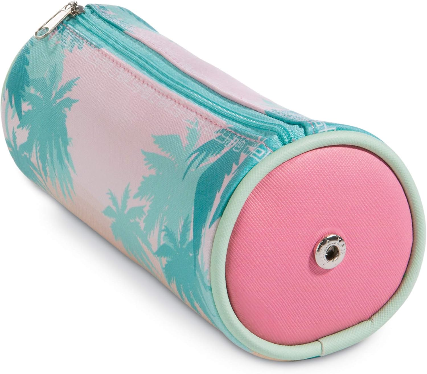 NICI Pouch Wild Friends round 20x8cm with clip-motive camel Kemal, Pink/Blue - Image 3