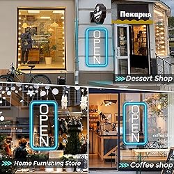 ROLANCHE Open Signs for Business, 16"x 9" LED Neon