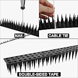 ASelected 5m Bird Spikes Anti Climb Fence Wall Deterrent Black view 6