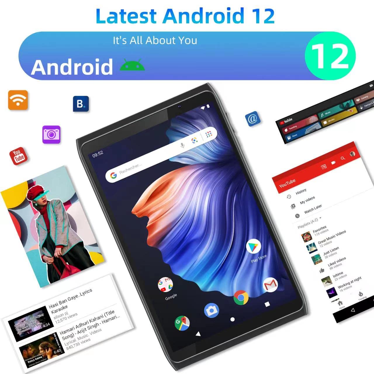Mua Android Tablet 8 inch, Android 12.0 Tableta 32GB Storage 512GB SD ...