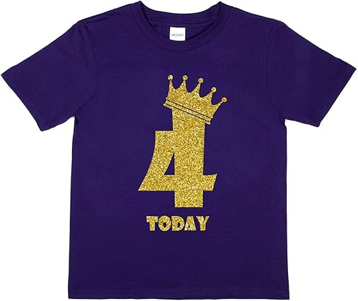 Print4U Kinder-T-Shirt, 4. Geburtstag, 4 Jahre: Amazon.de: Bekleidung