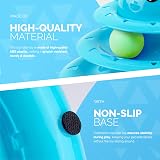 FurDreams Cat Roller Ball Toy Interactive Blue 3 Tier Puzzle Tower view 3