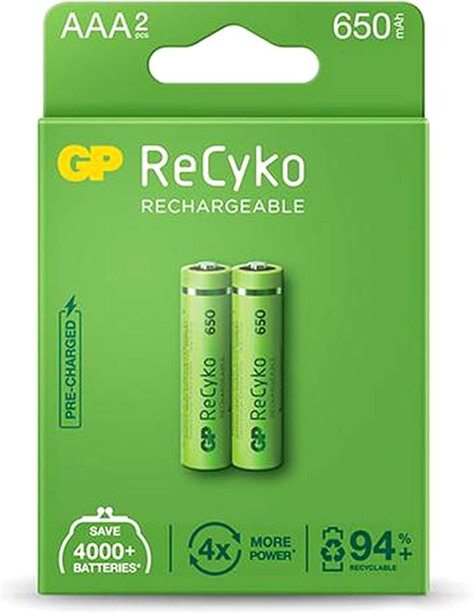 GP ReCyko 650mAh AAA Rechargeable Batteries 4 Pcs Amazon.in Electronics
