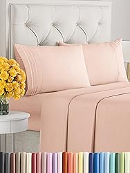 Cal King Size 4 Piece Sheet Set - Comfy Breathable