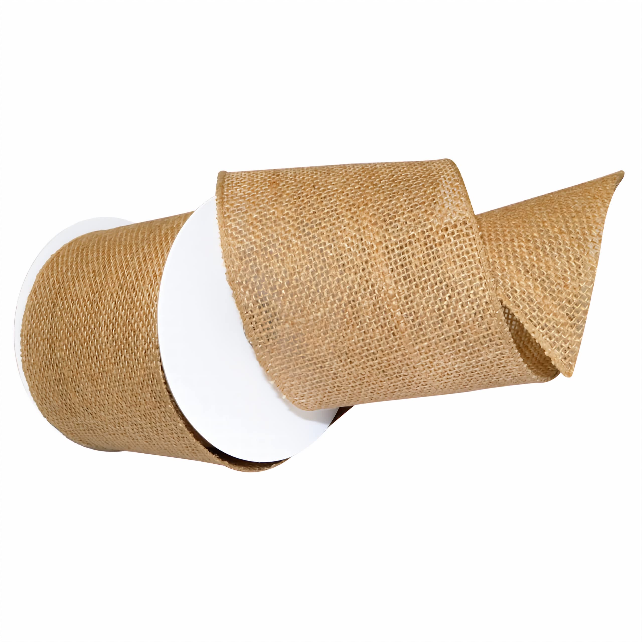 Morex Ribbon 1252.99/10-004 Burlap 4" X 10 YD Jute Wired Ribbon, Natural, Arts & Crafts Burlap Roll for Wedding Decor and Farmhouse Christmas Decor, Rustic Christmas Decorations Indoor Home Decor