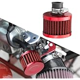 WINUERK Breather Filter, 12mm Mini Air Filter Valve Cover | Vent Crankcase Breather, Cold Air Intake Filter Breather, Universal for Car, Motorcycle