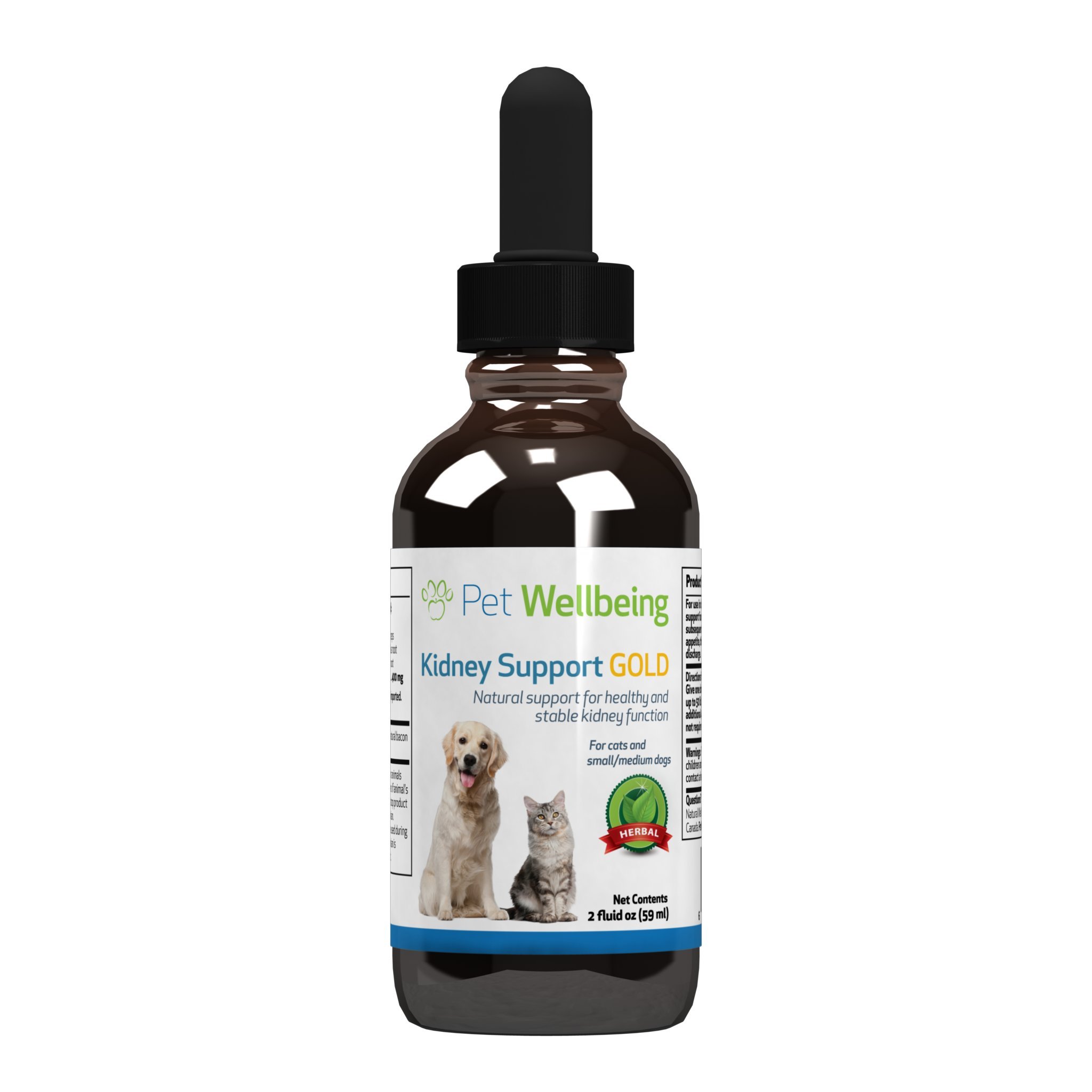 Pet Wellbeing Kidney Support Gold for Cats Natural Support for