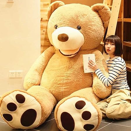 Amazon ぬいぐるみ 特大 くま テディベア 可愛い熊 動物 大きい くまぬいぐるみ 熊縫い包み クマ抱き枕 お祝い 人気 お誕生日プレゼント 置物 店飾り ぬいぐるみ 画像通り ライトブラウン 0cm ぬいぐるみ おもちゃ