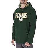 Zubaz Men's NFL Team Color, Primary Logo Hooded Hoodie with Viper Print Details