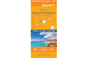 Michelin Spain: Balearic Islands Map 579: (Mallorca, Ibiza, Menorca)