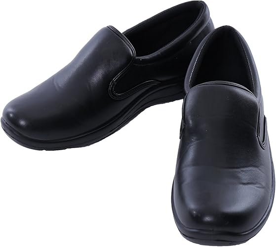 Amazon イーシス コックシューズ 厨房靴 超軽量 滑りにくい 黒 ブラック 耐水 耐油 抗菌 防臭 撥水 つま先保護プレート 飲食店 キッチン ホール 業務用 イーシス 安全靴 作業靴