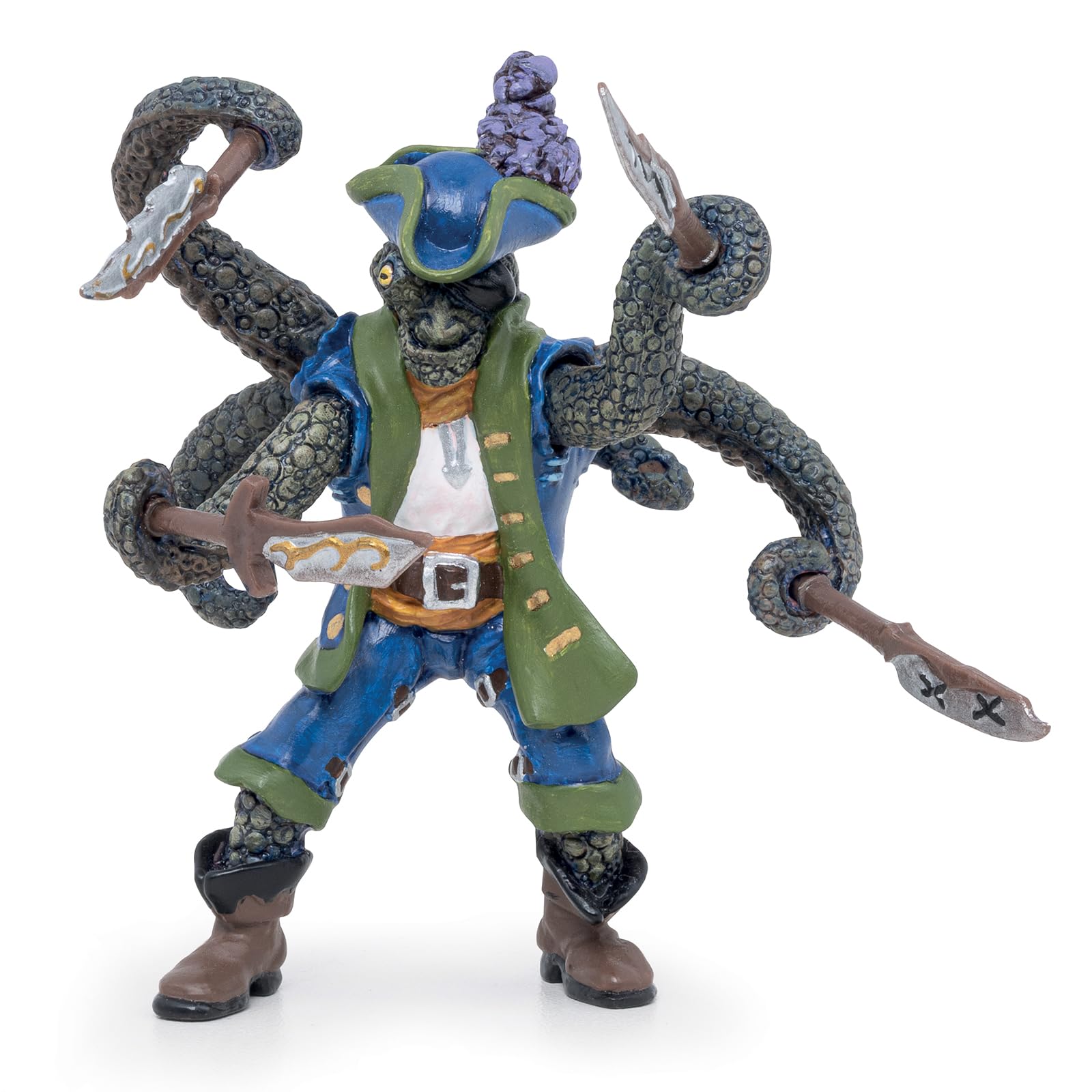 Papo - Realistic Mutant Octopus Pirate Figure - Ages 3+ - Pirates Collection - Creative Play Fantasy Adventure - Gift Idea Toy for Girls and Boys