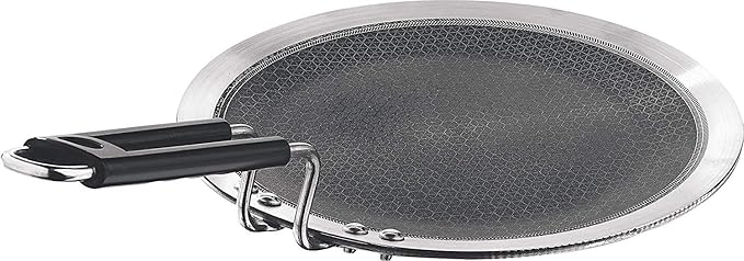 Vinod Platinum Triply Stainless Steel X Tawa- 25 cm (Induction Friendly)