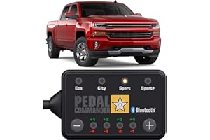PEDAL COMMANDER Throttle Response Controller Compatible with Chevrolet Silverado 2007-2018,1500, 2500HD, 3500HD, Plug-and-Play, 4 Modes 36 Sensitivity Levels, App Control Anti-Theft, Truck Accessories