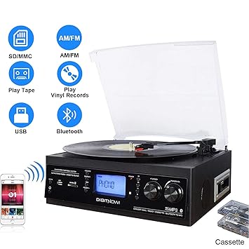 digitnow bluetooth record player