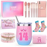 TOUPONS 14 Year Old Girl Birthday Gifts Ideas, 14th Birthday Gifts for Teen Girls, Happy 14th Birthday Decorations for Girls, Sweet 14 Year Old Present Christmas Gift for Daughter Niece Granddaughter